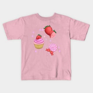 Strawberry Candy Kids T-Shirt